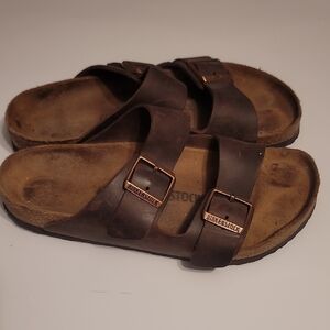 Womens Birkenstock Brown Sandals Slides Size 40 / 9